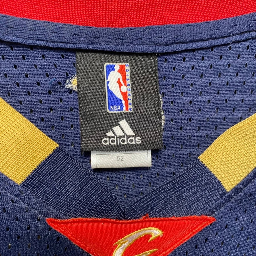 VTG Adidas LeBron James Cleveland Cavaliers Authentic Jersey Mens 52 2XL Navy